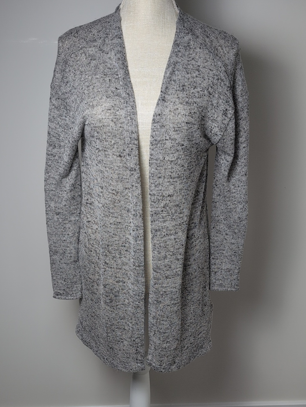 H&M Heather Gray Open-Front Women's Cardigan
